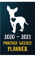 2020 2021 Monthly Weekly Planner
