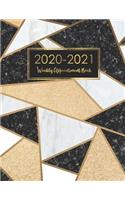 2020-2021 Weekly Appointment Book Daily Hourly Planner: Marble Cover-14 Month July 2020 - August 2021 - Diary Weekly Monthly Calendar Planner for To Do List and Academic Agenda Schedule Organizer - Appoin