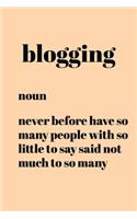 Blogging