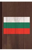 Bulgaria Flag Journal Notebook: Blank Lined Ruled for Writing 6x9 110 Pages