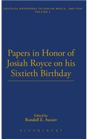 Papers in Honor of Josiah Royce