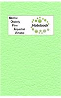 Skillful Orderly Fine Impartial Artistic Notebook: Sofia Bullet Journal with imitation leather texture cover