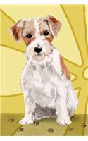 Journal Notebook For Dog Lovers, Jack Russell Terrier Sitting Pretty 8: Blank Journal To Write In, Unlined For Journaling, Writing, Planning and Doodling, For Women, Men, Kids, 160 Pages, Easy To Carry Size.