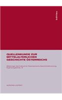 Quellenkunde Zur Mittelalterlichen Geschichte Ã?sterreichs