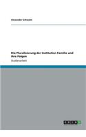 Pluralisierung der Institution Familie und ihre Folgen