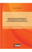 Analyse der Wirkungsrichtung von Multimarktkontakt auf Rivalität in unterschiedlichen Erhebungskontexten