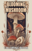 Blooming Mushroom Coloring Book