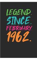 Legend Since February 1962