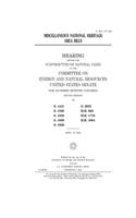 Miscellaneous national heritage area bills