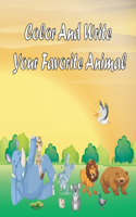 Color And Write Your Favorite Animal