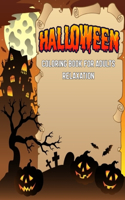 Halloween Coloring Book For Adults Relaxation