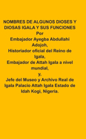 Nombres de Algunos Dioses Y Diosas Igala Y Sus Funciones