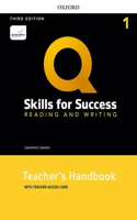 Q3e Reading and Writing 1 Teachers Guide Pack