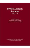 British Academy Lectures, 2015-16