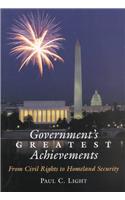 Government's Greatest Achievements