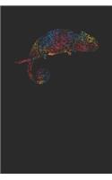 Chameleon Color Splash: Chameleons Notebook, Graph Paper (6 x 9 - 120 pages) Animal Themed Notebook for Daily Journal, Diary, Gift