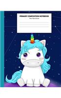 Primary Composition Notebook Story Paper Journal: Composition Book - Dotted Midline with Picture Space - Grades K-2 School Practice Book - 110 Story Pages for Draw and Write - Mermaid Primary Journa