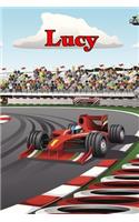 Lucy: Racecar Blood Sugar Diet Diary Journal Log Book 120 Pages 6"x9"