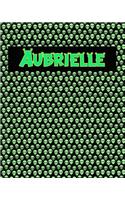 120 Page Handwriting Practice Book with Green Alien Cover Aubrielle