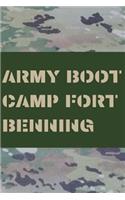 Army Boot Camp Fort Benning: Blank Lined Journal Gift