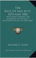 The Bills Of Sale Acts, 1878 And 1882
