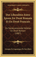 Des Liberalites Entre Epoux En Droit Romain Et En Droit Francais