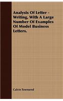 Analysis of Letter Writing