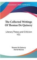 Collected Writings Of Thomas De Quincey