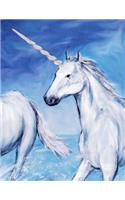 Unicorns: Mystical Unicorn Creatures Full Cover Design Notebook/Journal with 150 Lined Pages (8.5 X 11)