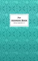 Large Address Book - Office/Desk 8.5 x 11: Teal