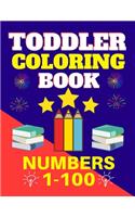 Toddler Coloring Book Numbers 1 to 100