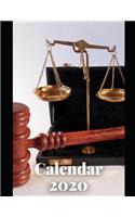 Judge Calendar 2020: Calendar Weekly Planer 2020 Logbook Diary Gift Todo Memory Book Budget Planner Hobby - Men, Woman, Girls & Boys - 8.5" x 11" - 21.59 x 27.94 cm - 57