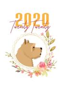 2020: Norwich Terrier Floral Daily Planner Diary