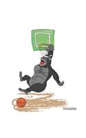 Funny Basketball Gorilla Notebook: Graph Paper Journal 6x9 - 120 Pages