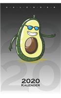 Avocado mit Kern Kalender 2020
