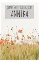 Dieses Notizbuch Gehört Annika