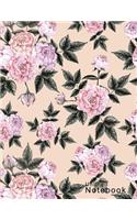 Unlined Notebook cute cover whit flowers style