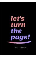 Let's turn the page