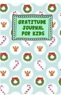 Gratitude Journal for Kids: Christmas Candy Cane Winter Themed Guided Journal Notebook Diary to Teach Children Boys Girls to Practice Express Mindfulness by Recording, Writing 