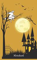 Notebook: Halloween Journal 120 Pages - Wide Ruled Blank Lined Note book 6 x 9 in - Perfect For School Notes, Gifts, Diary, Creative Writing.