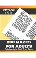 200 Mazes for Adults