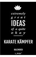 Kalender für Karate Kämpfer