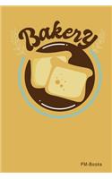 Bakery: Kariertes A5 Notizbuch oder Heft für Schüler, Studenten und Erwachsene