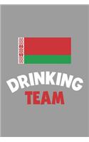 Drinking Team Notebook: Lined Journal, 120 Pages, 6 x 9, Belarus Flag Beer Olympics Gift Journal Matte Finish