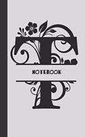 T Notebook letter