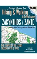 Zakynthos / Zante Complete Topographic Map Atlas 1: 20000 Greece Ionian Sea Hiking & Walking in Greek Islands The Flower of the Levant Trekking Paths & Trails: Trails, Hikes & Walks Topographic Map(Hopping Greek Islands Travel Guide Maps)