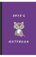 Arya's Notebook: Personalized Journal for Arya