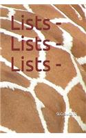 Lists! Lists! Lists!: Journal to write in for daily to do list