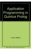 Application Programming in Quintus Prolog