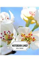 Notebook Lined Blossom: Notebook Journal Diary